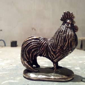 Бронзовая скульптура: «Петух»