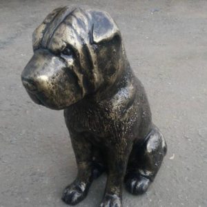 Скульптура из пенопласта и стеклопластика: Бронзовый пес Скульптура из пенопласта и стеклопластика: Бронзовый пес