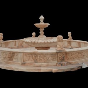 Фонтан из мрамора: Красный мрамор-02
