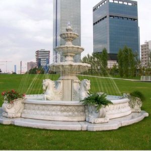 Фонтан из мрамора: Большой ландшафтный фонтан-03 Фонтан из мрамора: Большой ландшафтный фонтан-03