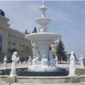 Фонтан из мрамора: Большой ландшафтный фонтан Фонтан из мрамора: Большой ландшафтный фонтан