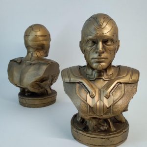 Бюст из гипса: Бюст "Вижен". Вселенная Marvel. Бюст из гипса: Бюст "Вижен". Вселенная Marvel.